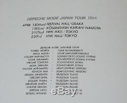 DEPECHE MODE Japan TOUR BOOK 1988 + JAPAN concert TICKET stub OTHERS LISTED