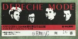 DEPECHE MODE Japan TOUR BOOK 1988 + NAGOYA concert TICKET stub MORE LISTED