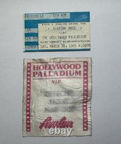 DEPECHE MODE VIP PASS, AND CONCERT TICKET STUB. RARE (Bundle of 2 items)