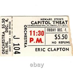 DEREK & THE DOMINOES Concert Ticket Stub PORT CHESTER NY 12/4/70 DUANE ALLMAN