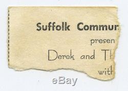 DEREK & THE DOMINOS Original 1970 Concert Ticket Stub ERIC CLAPTON
