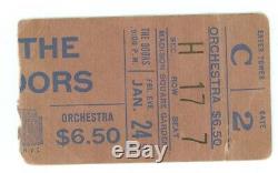 DOORS Madison Square Garden January 24, 1969 Concert Ticket Stub