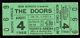 Doors Toppie's Arena Philadelphia August 4, 1968 Concert Ticket Stub