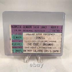 Danzig Manson Korn The Edge Orlando FL Concert Ticket Stub Vintage May 14 1995