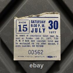 Daryl Hall And John Oates Concert Ticket Stub Dr Pepper Series Vintage 1977