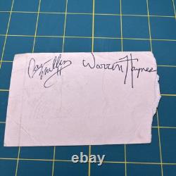 David Allan Coe Concert Ticket Autographed Warren Haynes Louisiana SEE