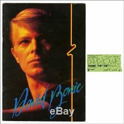 David Bowie 1978 NHK Hall Tokyo Concert Programme & Ticket Stub (Japan)