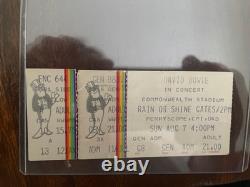 David Bowie Concert Ticket Stub