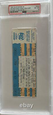 David Bowie & Nine Inch Nails Full Concert Ticke Rare10/13/95 Psa Near Mint