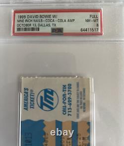 David Bowie & Nine Inch Nails Full Concert Ticke Rare10/13/95 Psa Near Mint