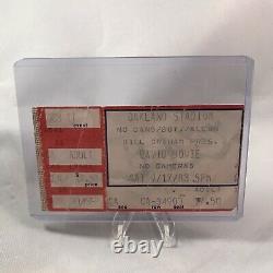 David Bowie Oakland Stadium California Concert Ticket Stub Vtg September 17 1983
