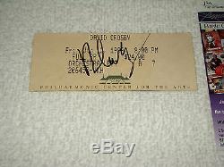 David Crosby Signed Concert Ticket Stub JSA #R57200 Stills Nash Young Guitar