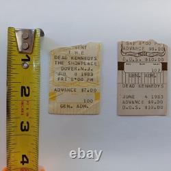Dead Kennedys Ticket Stubs Pair, 1983 Punk Rock, Hardcore, Concert,'80s, Live
