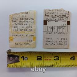 Dead Kennedys Ticket Stubs Pair, 1983 Punk Rock, Hardcore, Concert,'80s, Live