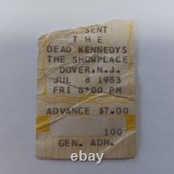 Dead Kennedys Ticket Stubs Pair, 1983 Punk Rock, Hardcore, Concert,'80s, Live