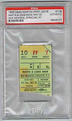 Dean Martin & Jerry Lewis Ticket stub (PSA) and concert show program