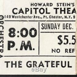 Dec 1970the Grateful Deadconcert Ticket Stub American Beautyportchester Ny