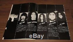 Deep Purple 1972 JAPAN tour book & TICKET STUB! Richie Blackmore CONCERT PROGRAM
