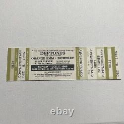 Deftones Orange 9mm Downset First Avenue MN Concert Ticket Stub Vintage 1996