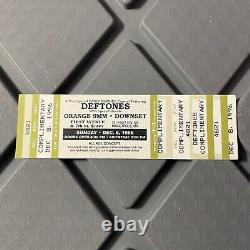Deftones Orange 9mm Downset First Avenue MN Concert Ticket Stub Vintage Dec 1996