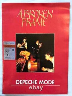 Depeche Mode Broken Frame Concert Tour 1982 Program & Ticket Stub Excellent