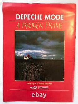 Depeche Mode Broken Frame Concert Tour 1982 Program & Ticket Stub Excellent