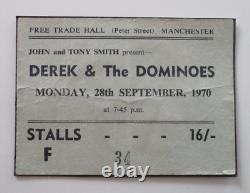 Derek & The Dominoes (Eric Clapton) Concert Ticket Stub 1970 Manchester UK