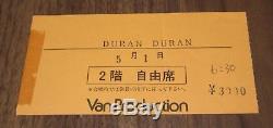 Duran Duran JAPAN 1982 tour book + CONCERT TICKET STUB debut tour SIMON LE BON