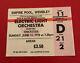 Electric Light Orchestra Ticket Stub Wembley Arena 1978 Rare Concert Memorabilia