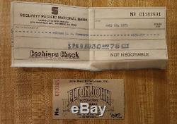 ELTON JOHN Concert Ticket Stub -Globe- DODGERS STADIUM Rare October 25, 1975