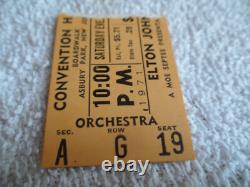 ELTON JOHN Original 1971 CONCERT TICKET STUB Asbury Park EX+
