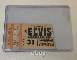 ELVIS ORIGINAL CONCERT TICKET STUB / Lubbock Texas May 1976 / Rare