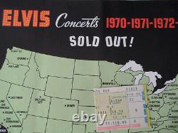 ELVIS Original 1971 CONCERT TICKET STUB Cincinnati EX