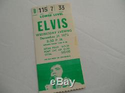 ELVIS Original 1975 CONCERT TICKET STUB New Year's Eve, Detroit EX(+)