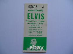 ELVIS Original 1975 CONCERT TICKET STUB New Year's Eve, Detroit EX+