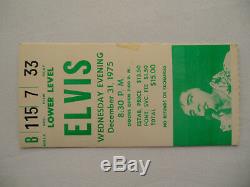 ELVIS Original 1975 CONCERT TICKET STUB New Year's Eve, Detroit EX(+)