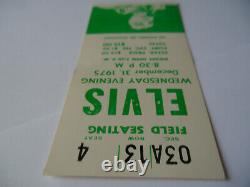 ELVIS Original 1975 CONCERT TICKET STUB New Year's Eve, Detroit EX+