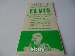 ELVIS Original 1975 CONCERT TICKET STUB New Year's Eve, Detroit EX+