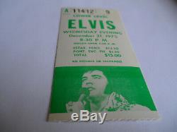ELVIS Original 1975 CONCERT TICKET STUB New Year's Eve, Detroit EX