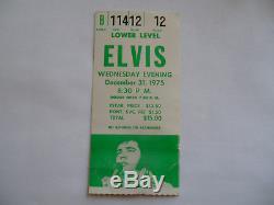 ELVIS Original 1975 CONCERT TICKET STUB Springfield, MA