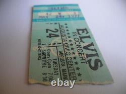 ELVIS Original 1977 CONCERT TICKET STUB Augusta, Maine EX