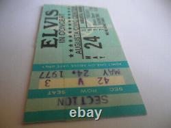 ELVIS Original 1977 CONCERT TICKET STUB Augusta, Maine EX