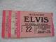 Elvis Original 1977 Concert Ticket Stub Detroit, Mi Ex