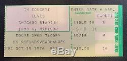 ELVIS PRESLEY 10/15/1976 Oct 15 1976 Chicago Stadium 2 Concert Ticket Stubs