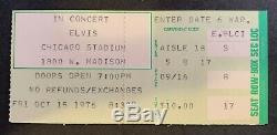 ELVIS PRESLEY 10/15/1976 Oct 15 1976 Chicago Stadium 2 Concert Ticket Stubs