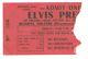 Elvis Presley 1956 Olympia Theatre Concert Ticket Stub