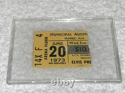 ELVIS PRESLEY 1973 VINTAGE CONCERT TICKET STUB Mobile Alabama Auditorium AL USA