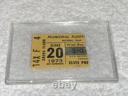 ELVIS PRESLEY 1973 VINTAGE CONCERT TICKET STUB Mobile Alabama Auditorium AL USA