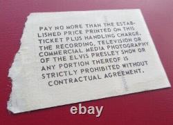 ELVIS PRESLEY GENUINE CONCERT TICKET STUB, FEBRUARY 16th 1977 MONTGOMERY ALABAMA