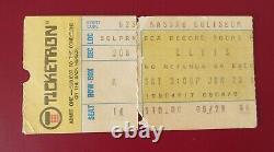 ELVIS PRESLEY GENUINE CONCERT TICKET STUB JUNE 23rd 1973 NASSAU, UNIONDALE, NY